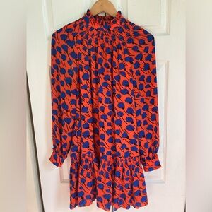 Kate Spade Poetic Floral Shift Dress in Tamarillo Size XS